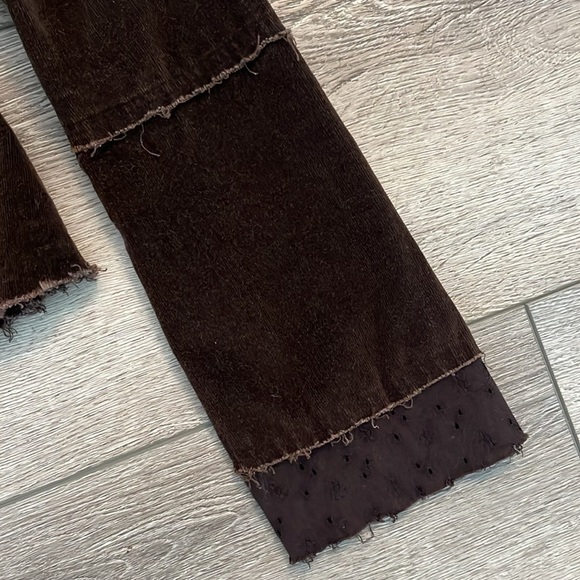 Pepper 1970’s brown corduroy embroidered button up blazer jacket small - Picture 5 of 8